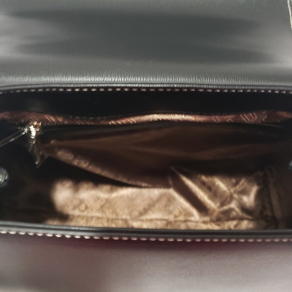 887- LOVE MOSCHINO BORSA PU MIX NERO/CUOIO/AVORIO Women’s NWT - Picture 12 of 14